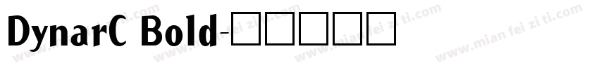 DynarC Bold字体转换